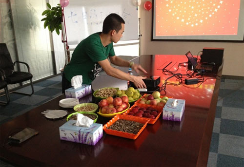 生日会前的准备工作